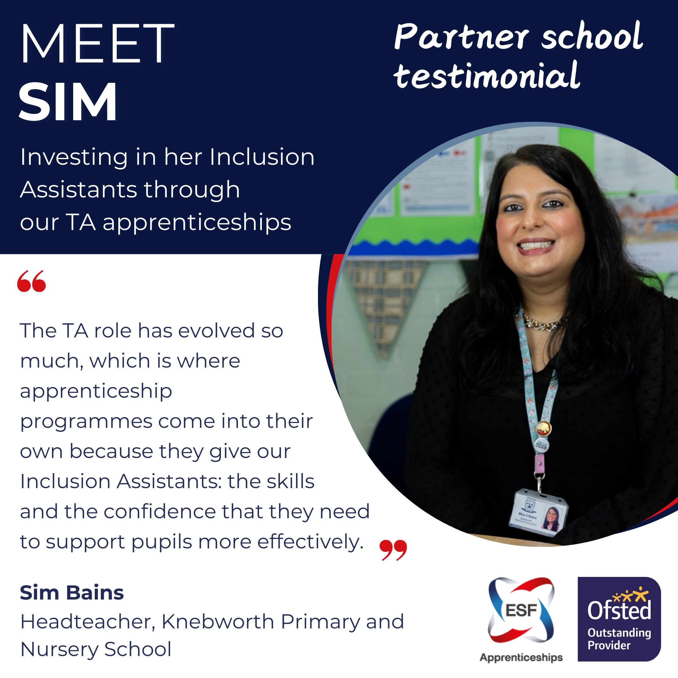 Meet Sim Bains, Headteacher, Knebworth Primary School Meet Sim Bains, Headteacher, Knebworth Primary School